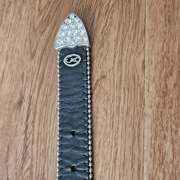 Christine Alexender Black Crystal-Studded Women's Belt - Fashion Accent - Picture 4 of 7